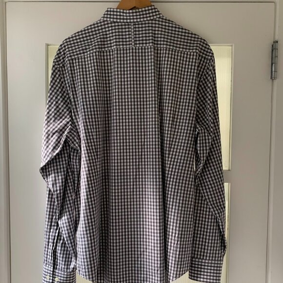 Banana Republic Soft Wash Tailored Slim Fit Modern Cotton Gingham Shirt Size XL - Picture 2 of 4